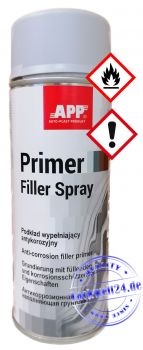 APP Primer Filler Spray, füllende Korrosionsschutzgrundierung, hellgrau, 400ml Spraydose