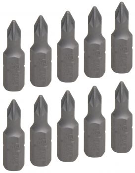 Kreuz-Bit PZ1, 10er Pack (Antrieb: Aussensechskant 6,3mm)