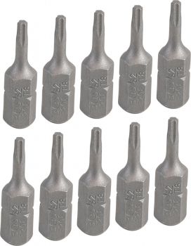 Bit - T-Profil (Torx) T8, (Aussensechskant 6,3mm), 10er Pack