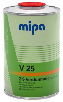MIPA 2K-Verdünnung "V25", Normal, 1 Liter, für Basislacke & 2K-Lacke