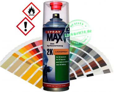 2K-Acryl-Lackspray Baumaschinen (7785) Sanyo Grau, in 4 Glanzstufen lieferbar 