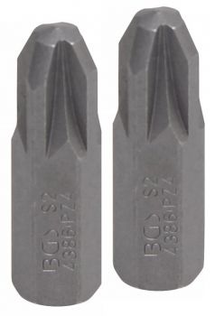 Kreuz-Bit PZ4, 2er Pack (Antrieb: Aussensechskant 6,3mm)