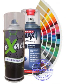 Basislack Spraydosenset Toyota (nach Farbauswahl) mit 2K-Klarlack, 400ml je Dose