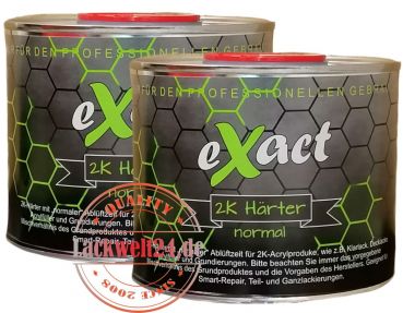 2 Dosen eXact 2K-Härter "normal", je 0,5 Liter, für 2K-Klarlack, 2K-Lack & Füller